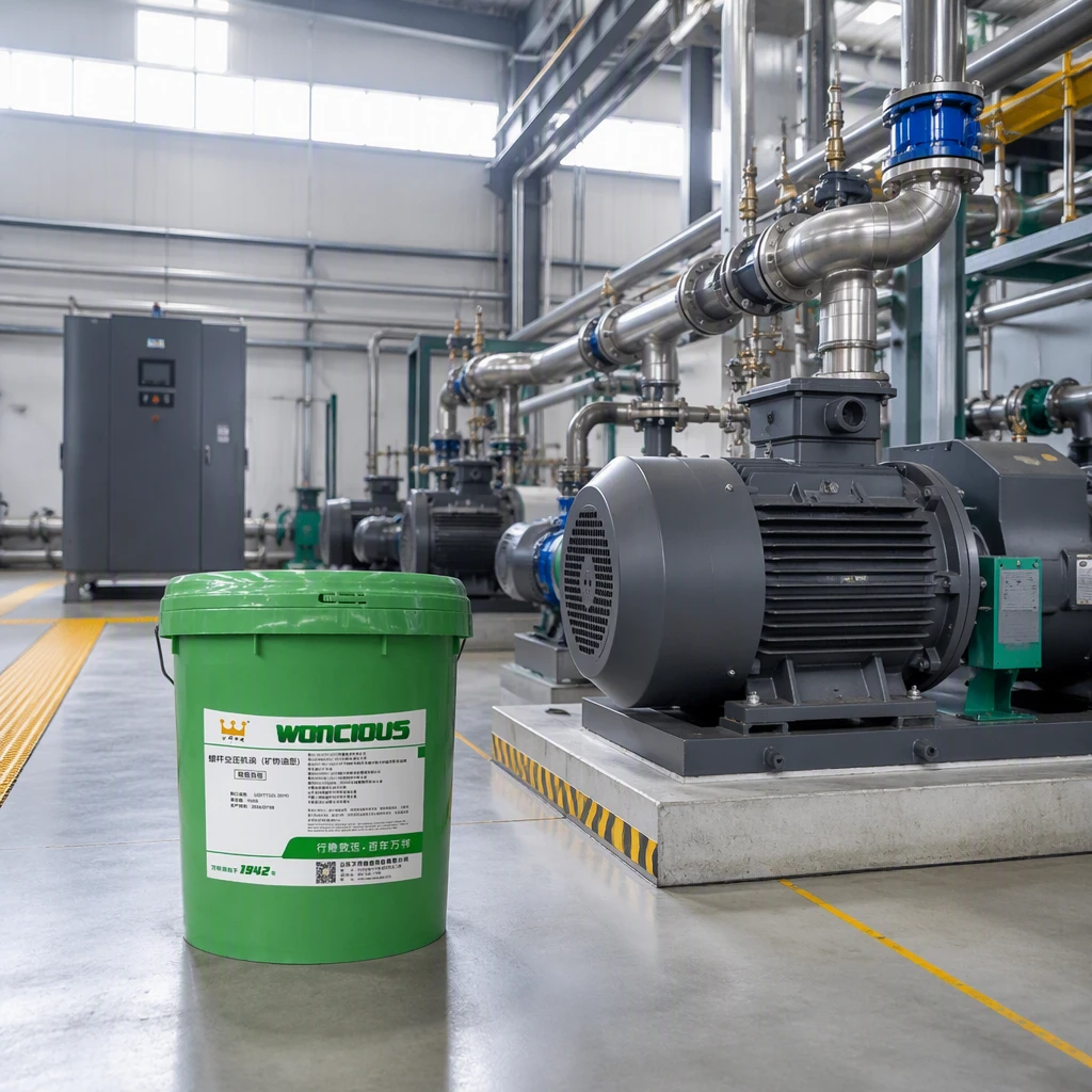 &Oacute;leo para compressor de ar de parafuso tipo &oacute;leo mineral